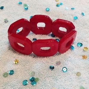 Chunky Bracelet Red